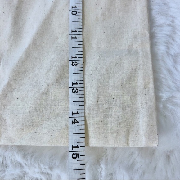 Tory Burch Cream and Blue Drawstring Bag - Picture 5 of 6